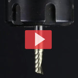 Amana 51402-Z Solid Carbide CNC Spiral 'O' Flute, Aluminum Cutting 1/4" Dia x 5/8" x 1/4" Shank Up-Cut ZrN Coated Router Bit