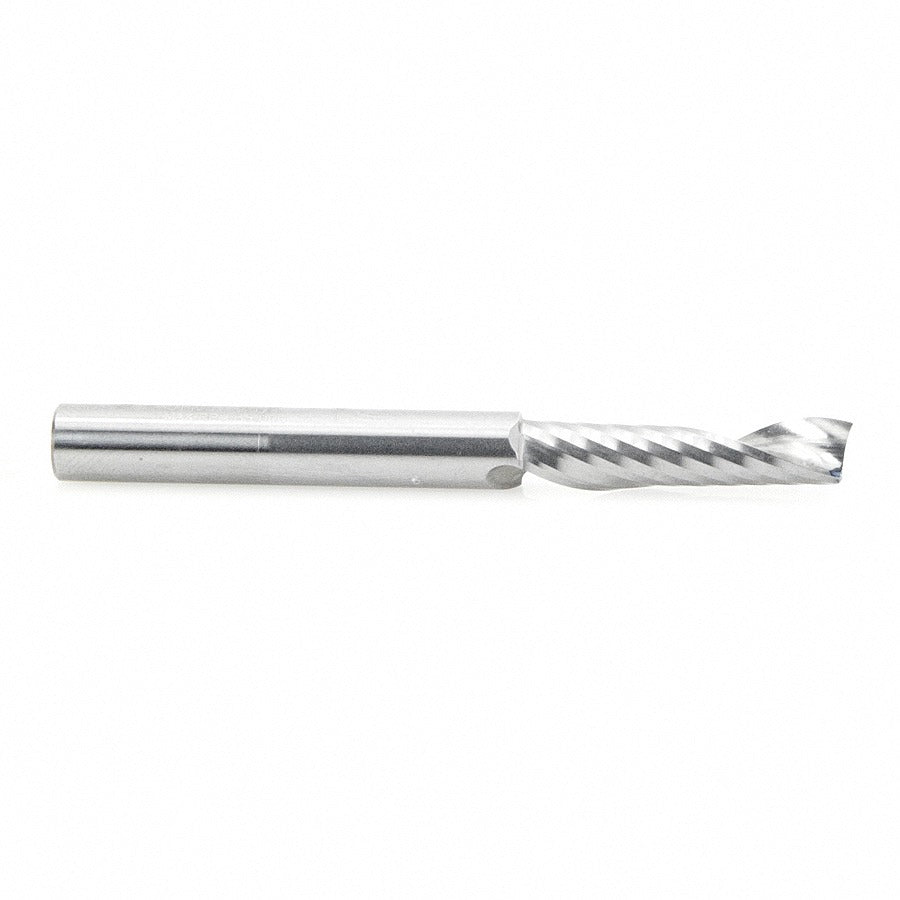 Amana 51405 Solid Carbide CNC Spiral 'O' Flute, Plastic Cutting 1/4" Dia x 1" x 1/4 Shank Up-Cut Router Bit