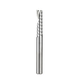 Amana 51405 Solid Carbide CNC Spiral 'O' Flute, Plastic Cutting 1/4" Dia x 1" x 1/4 Shank Up-Cut Router Bit