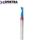 Amana 51412-K Solid Carbide CNC Spektra™ Extreme Tool Life Coated Spiral 'O' Single Flute, Plastic Cutting 3/16" Dia x 5/8" x 3/16" Shank x 2" Long Up-Cut Router Bit