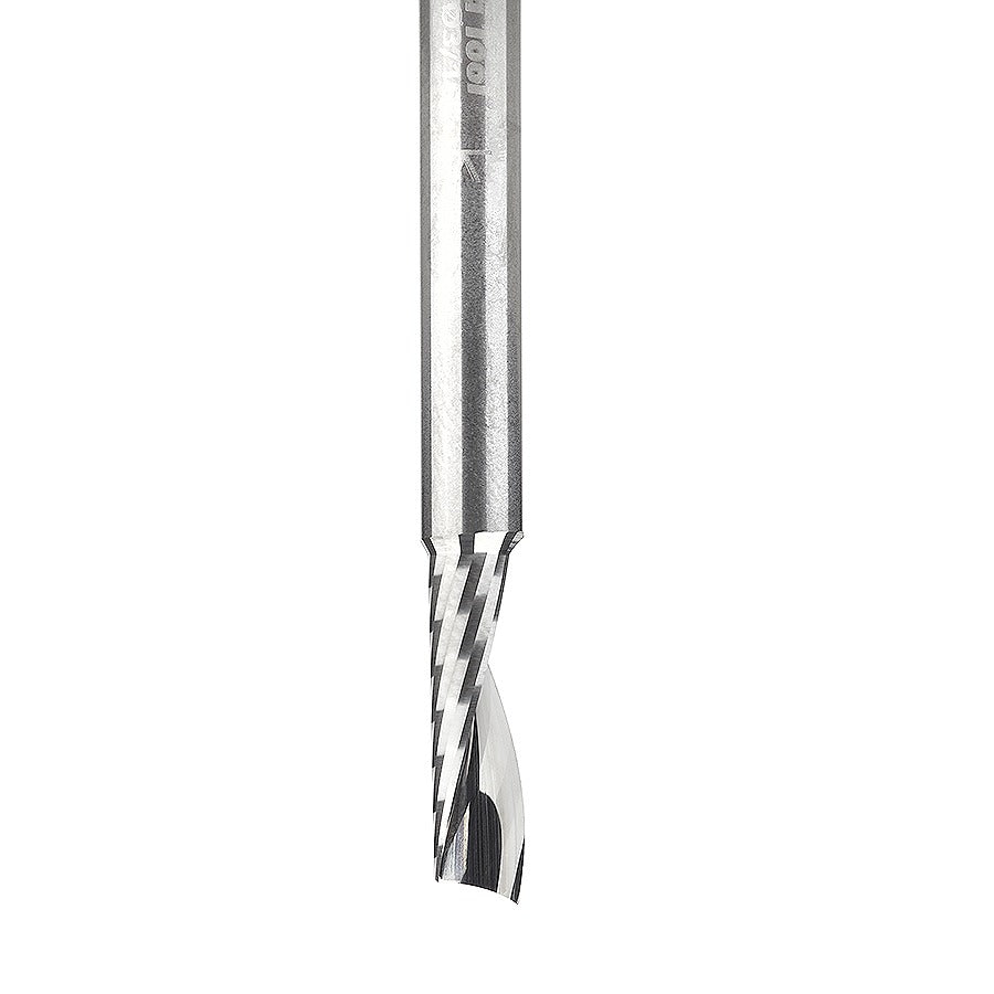 Amana 51412 Solid Carbide CNC Spiral 'O' Flute, Plastic Cutting 3/16" Dia x 5/8" x 3/16" Shank Up-Cut Router Bit