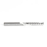 Amana 51413 Solid Carbide CNC Spiral 'O' Single Flute, Plastic Cutting 1/4" Dia x 1-1/2" x 1/4" Shank x 3" Long Up-Cut Router Bit