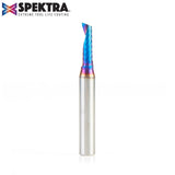 Amana 51417-K Solid Carbide CNC Spektra™ Extreme Tool Life Coated Spiral 'O' Single Flute, Plastic Cutting 3/16" Dia x 5/8" x 1/4" Shank x 2" Long Up-Cut Router Bit