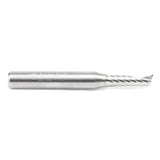 Amana 51417 Solid Carbide CNC Spiral 'O' Single Flute, Plastic Cutting 3/16" Dia x 5/8" x 1/4" Shank x 2" Long Up-Cut Router Bit