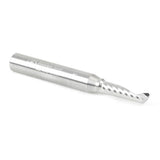 Amana 51417 Solid Carbide CNC Spiral 'O' Single Flute, Plastic Cutting 3/16" Dia x 5/8" x 1/4" Shank x 2" Long Up-Cut Router Bit