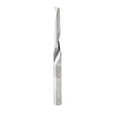 Amana 51418 Solid Carbide CNC Spiral 'O' Single Flute, Plastic Cutting 3/16" Dia x 1-1/4" x 1/4" Shank x 3" Long Up-Cut Router Bit
