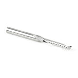 Amana 51418 Solid Carbide CNC Spiral 'O' Single Flute, Plastic Cutting 3/16" Dia x 1-1/4" x 1/4" Shank x 3" Long Up-Cut Router Bit