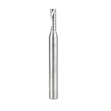 Amana 51423 Solid Carbide CNC Spiral 'O' Single Flute, Plastic Cutting 3/16" Dia x 5/8" x 1/4" Shank x 2-1/2" Long Up-Cut Router Bit