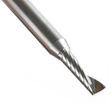 Amana 51423 Solid Carbide CNC Spiral 'O' Single Flute, Plastic Cutting 3/16" Dia x 5/8" x 1/4" Shank x 2-1/2" Long Up-Cut Router Bit