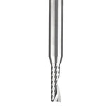 Amana 51423 Solid Carbide CNC Spiral 'O' Single Flute, Plastic Cutting 3/16" Dia x 5/8" x 1/4" Shank x 2-1/2" Long Up-Cut Router Bit