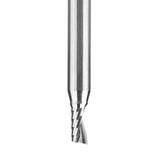 Amana 51449 Solid Carbide CNC Spiral 'O' Single Flute, Plastic Cutting 3/16" Dia x 3/8" x 1/4" Shank x 2" Long Up-Cut Router Bit