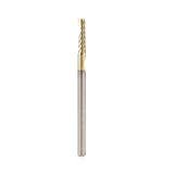 Amana 51459-Z Solid Carbide CNC Spiral 'O' Flute, Aluminum Cutting 1/8" Dia x 1/2" x 1/8" Shank Up-Cut ZrN Coated Router Bit