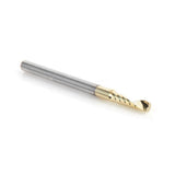 Amana 51459-Z Solid Carbide CNC Spiral 'O' Flute, Aluminum Cutting 1/8" Dia x 1/2" x 1/8" Shank Up-Cut ZrN Coated Router Bit