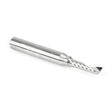 Amana 51478 Solid Carbide CNC Spiral 'O' Single Flute, Aluminum Cutting 3/16" Dia x 5/8" x 1/4" Shank x 2" Long Up-Cut Router Bit