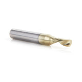Amana 51508-Z Solid Carbide CNC Spiral 'O' Flute, Aluminum Cutting 3/16" Dia x 1/2" x 1/4" Shank Down-Cut ZrN Coated Router Bit