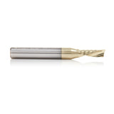 Amana 51508-Z Solid Carbide CNC Spiral 'O' Flute, Aluminum Cutting 3/16" Dia x 1/2" x 1/4" Shank Down-Cut ZrN Coated Router Bit