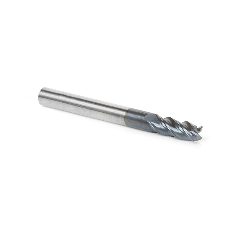 Amana 51593 CNC Variable Helix Spiral Square Bottom 1/4" Dia x 5/8" x 1/4" Shank Solid Carbide AlTiN Coated End Mill