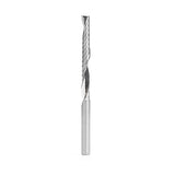 Amana 51646 - Solid Carbide CNC Spiral 'O' Single Flute, Plastic Cutting 1/4 Dia x 2-1/4 x 1/4 Shank x 3-3/4 Inch Long Up-Cut Router Bit