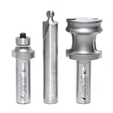 Amana 54314 3-Piece Carbide Tipped Tambour Door / Appliance Garage Door 1/2" Shank Set