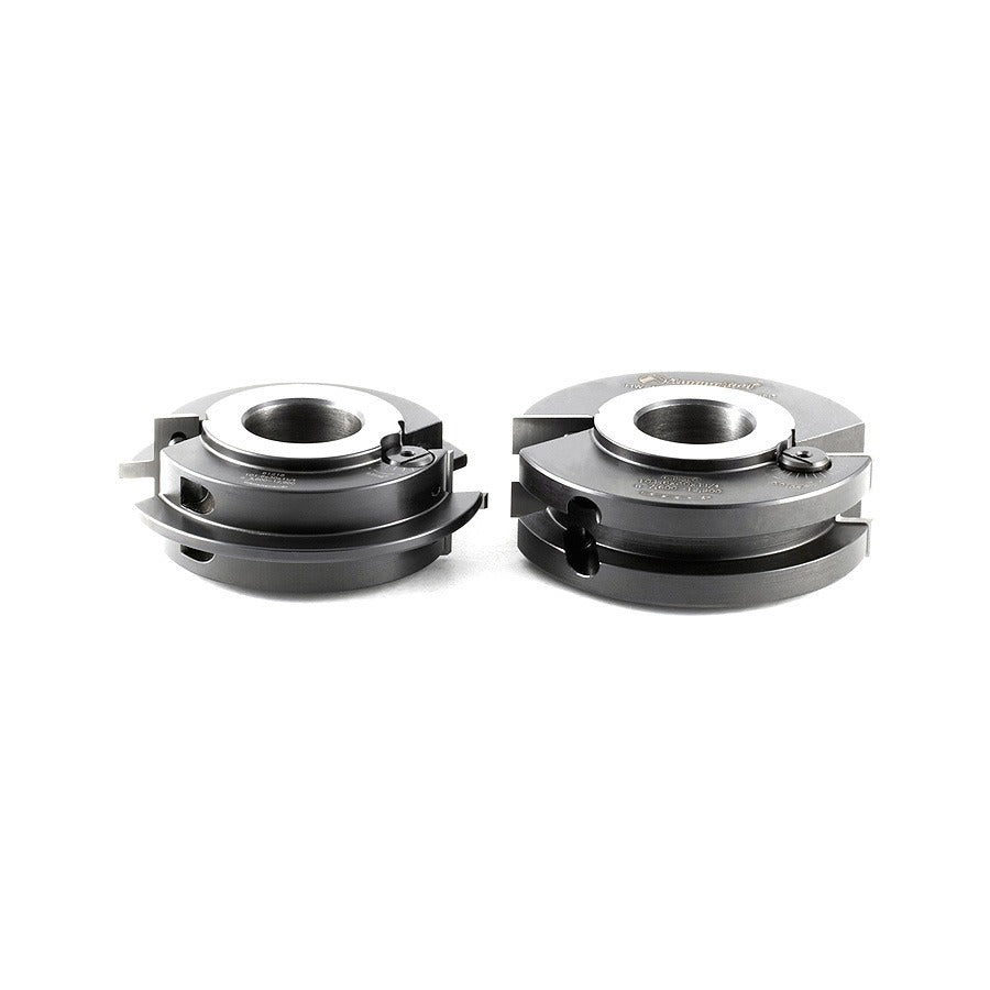 Amana 61218 2-Piece Insert Carbide Adjustable Tongue & Groove 4 Dia x 1-3/16" x 1-1/4" Bore Set