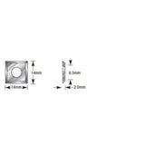 Amana HCK-70 Solid Carbide 4 Cutting Edges Insert Knife MDF, Chipboard, Solid Surface 14 x 14 x 2mm