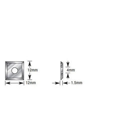 Amana HMA-12 Solid Carbide 4 Cutting Edges Insert Knife 12 x 12 x 1.5mm