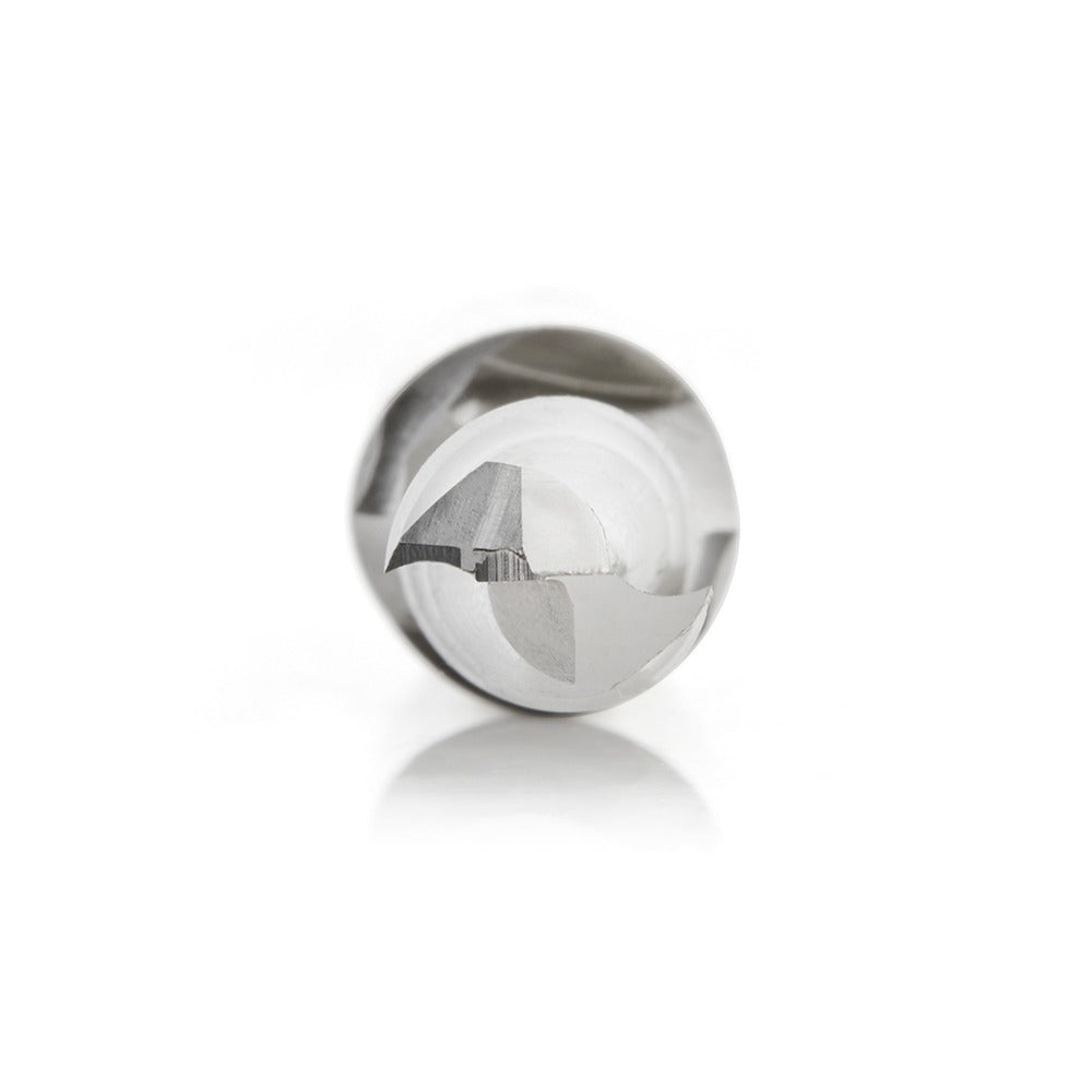 Amana HSS1643 High Speed Steel HSS Double Flute Spiral Aluminum Cutting 3/8" Dia x 1-1/4" x 1/2" Shank Up-Cut Router Bit
