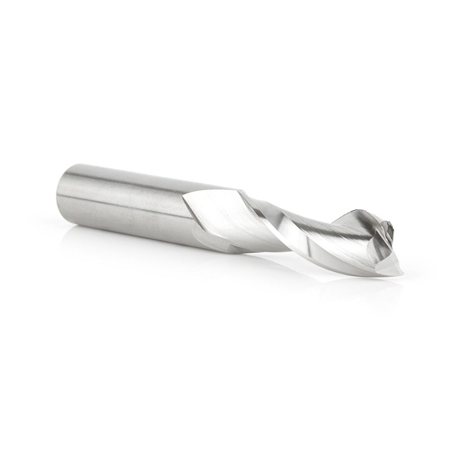Amana HSS1645 High Speed Steel HSS Double Flute Spiral Aluminum Cutting 1/2" Dia x 1-1/2" x 1/2" Shank Up-Cut Router Bit