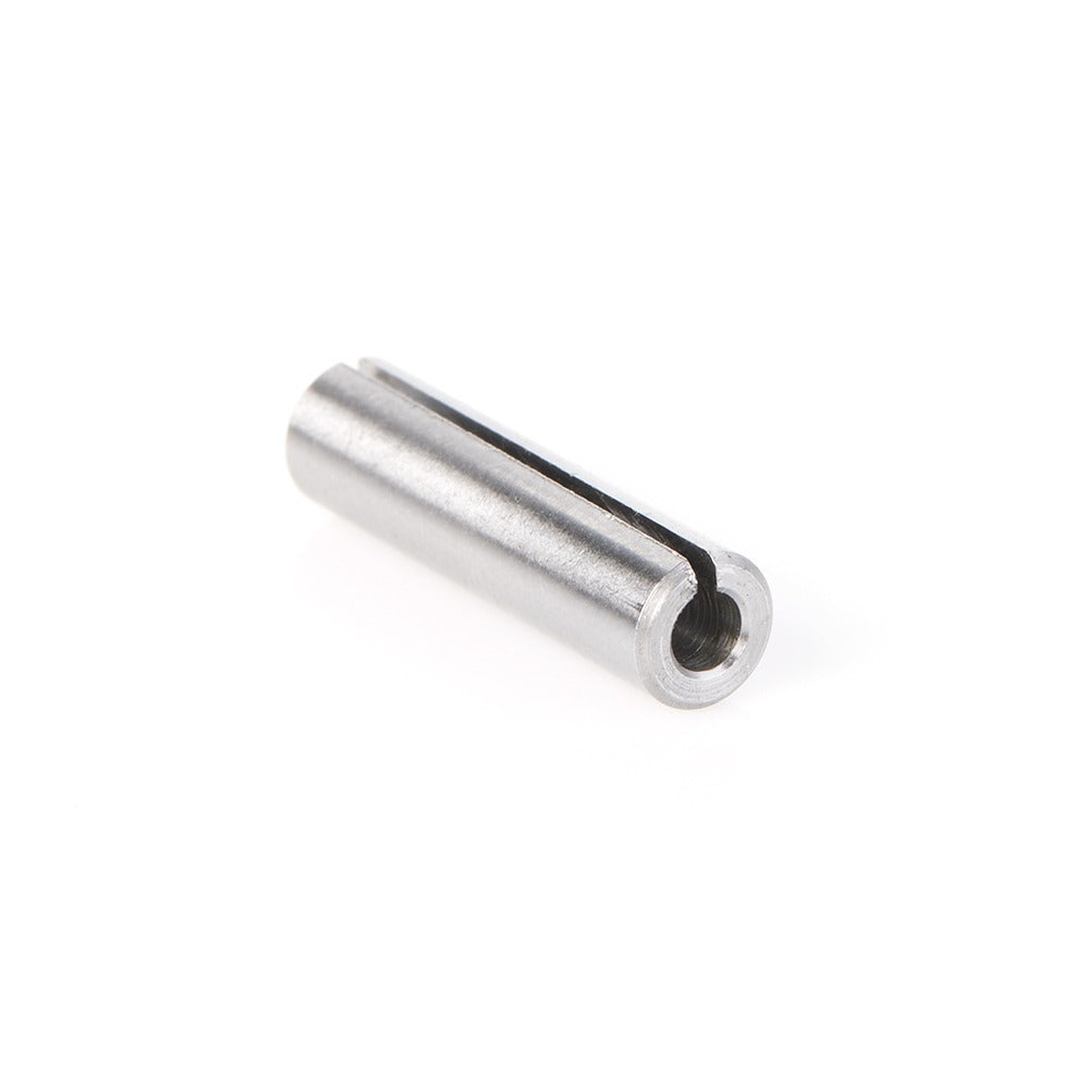 Amana RB-102 High Precision Steel Router Collet Reducer 1/4" Overall Dia x 1/8" Inner Dia x 1" Long