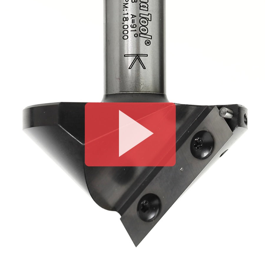 Amana RC-1028 NC Insert V-Groove 91 Deg x 1-5/16 x 3/4 Shank