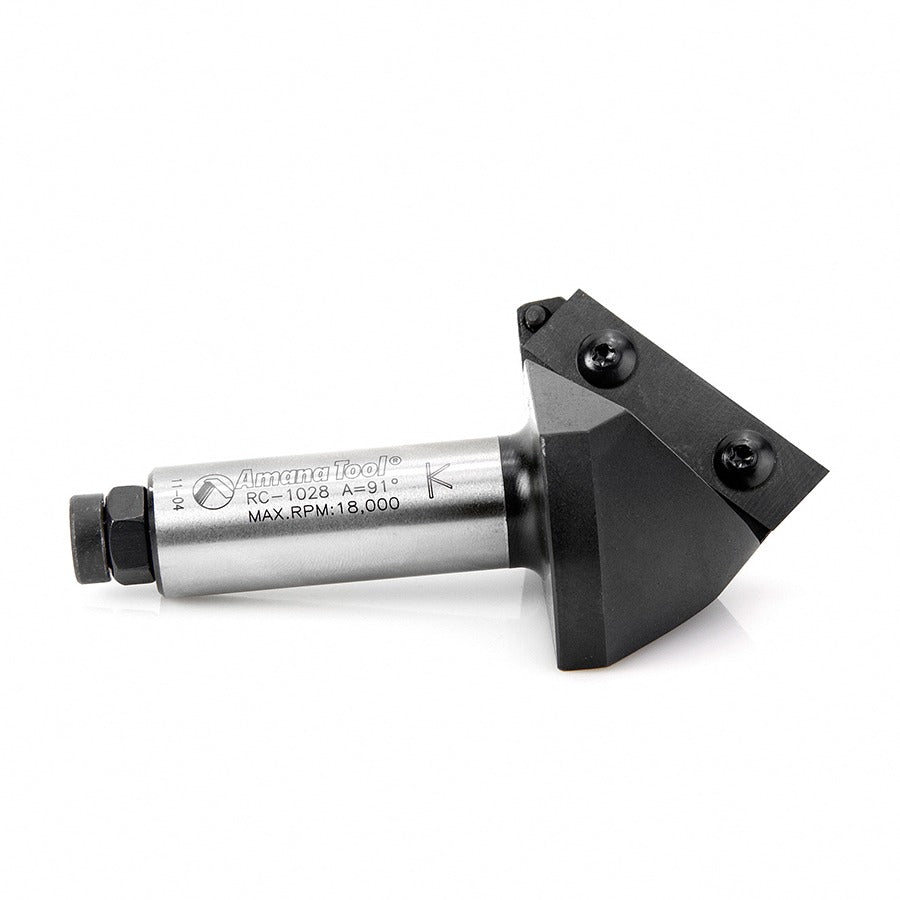 Amana RC-1028 NC Insert V-Groove 91 Deg x 1-5/16 x 3/4 Shank