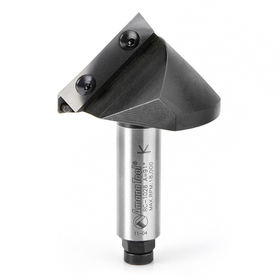 Amana RC-1028 NC Insert V-Groove 91 Deg x 1-5/16 x 3/4 Shank
