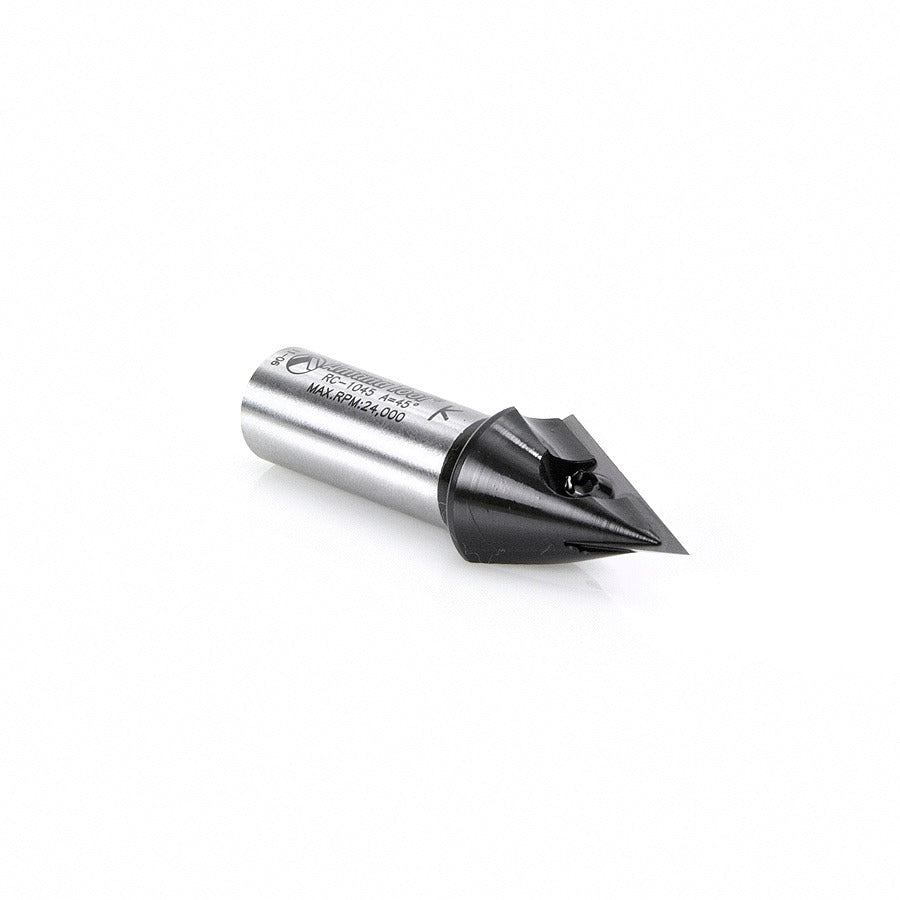 Amana RC-1045 CNC Insert V-Groove 45 Deg x 7/8 x 1/2" Shank