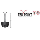 Amana RC-1050 Tru Point Roundover Insert CNC System Tool Body 1/4" Shank