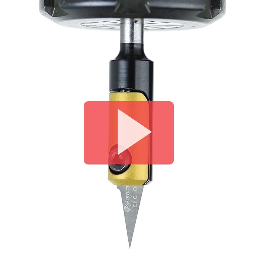 Amana RC-1075 CNC In-Groove Insert Engraving Tool Body 1/4" Shank