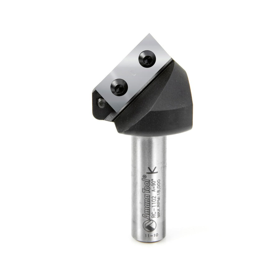 Amana RC-1102 Insert V-Groove 90 Deg x 3/4" x 1/2" Shank CNC