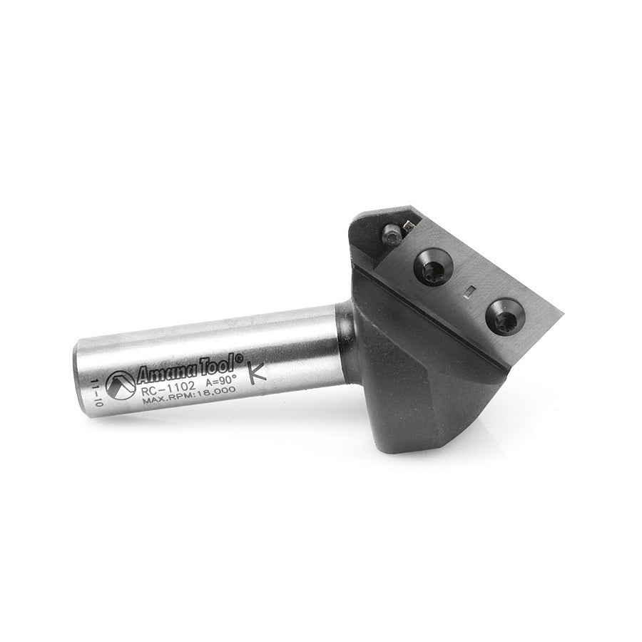 Amana RC-1102 Insert V-Groove 90 Deg x 3/4" x 1/2" Shank CNC