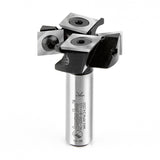 Amana RC-2250 Insert Carbide Mini Spoilboard Surfacing, Rabbeting, Flycutter, Slab Leveler & Surface Planer 2+2 Flute Design 1-1/2" Dia x 1/2" x 1/2" Shank Router Bit