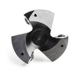 Amana RC-2255 CNC Insert Carbide 3 Wing/Flute Heavy Duty Spoilboard Plunging, Surfacing, Planing, Flycutter & Slab Leveler 2-1/2" Dia x 53/64" x 1/2" Shank Router Bit