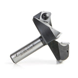 Amana RC-2255 CNC Insert Carbide 3 Wing/Flute Heavy Duty Spoilboard Plunging, Surfacing, Planing, Flycutter & Slab Leveler 2-1/2" Dia x 53/64" x 1/2" Shank Router Bit
