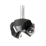 Amana RC-2265 CNC Insert Carbide 3 Wing/Flute Heavy Duty Spoilboard Plunging, Surfacing, Planing, Flycutter & Slab Leveler 1-1/2" Dia x 3/4" x 1/4" Shank Router Bit