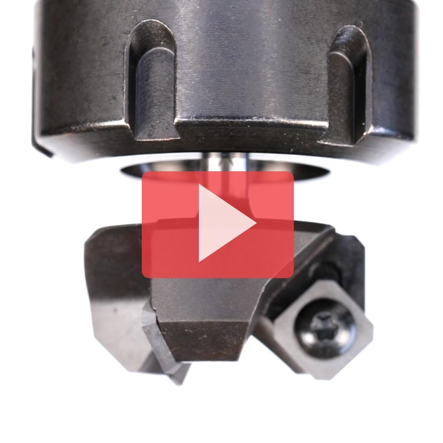 Amana RC-2265 CNC Insert Carbide 3 Wing/Flute Heavy Duty Spoilboard Plunging, Surfacing, Planing, Flycutter & Slab Leveler 1-1/2" Dia x 3/4" x 1/4" Shank Router Bit