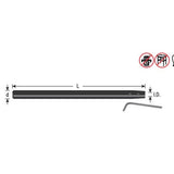 Amana TE-130 CNC Narrow Reach Tool Holder Extension 1/4" Shank, 4" Length, 1/8" Inner Dia.