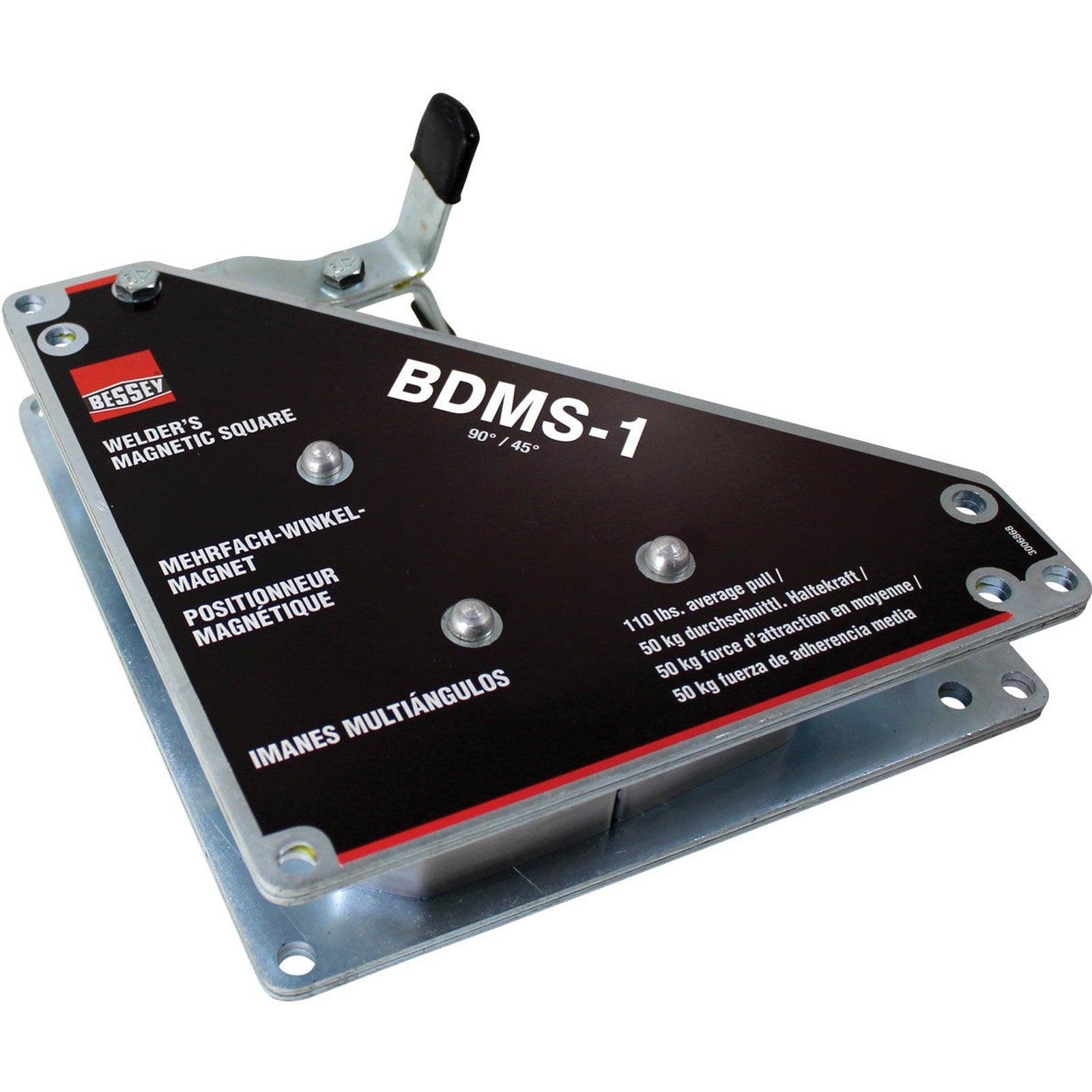 Bessey BDMS-1 - Magnetic Square, 90/45 degree, 100 lb pull