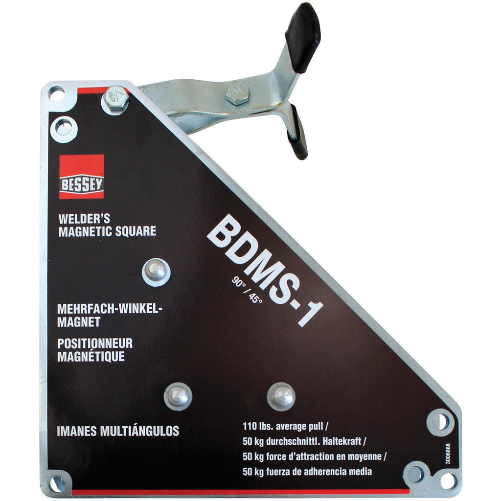Bessey BDMS-1 - Magnetic Square, 90/45 degree, 100 lb pull