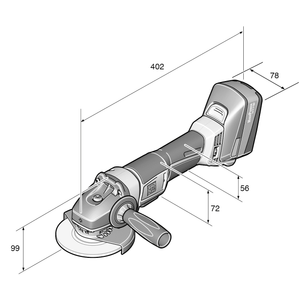 CCG 18-125 BLPD Cordless 5 in. Angle Grinder 18V N09