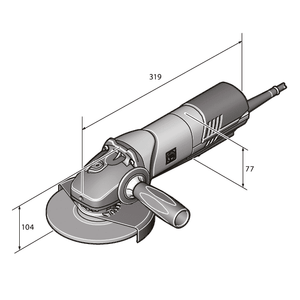 CG 13-150 PDE Angle Grinder 6 in. Paddle-Switch 120V