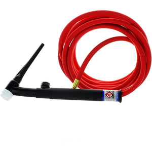 CK17 Gas Cooled Torch - Super Flex, Flex Head with Valve & Dinse 35 Connector