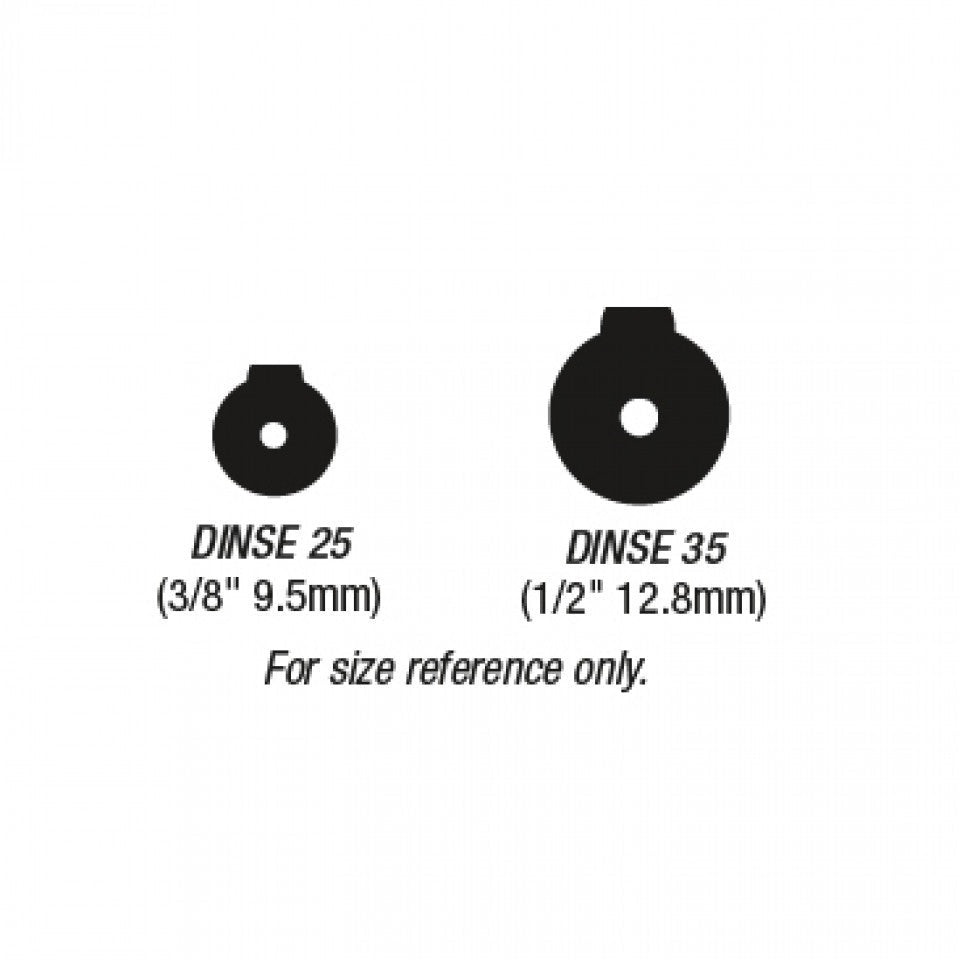 CK17 Gas Cooled Torch with Dinse 35 Connector