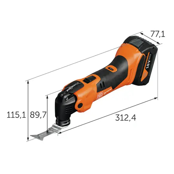 Cordless MultiMaster AMM 500 AS 4 AH with Nylon Bag